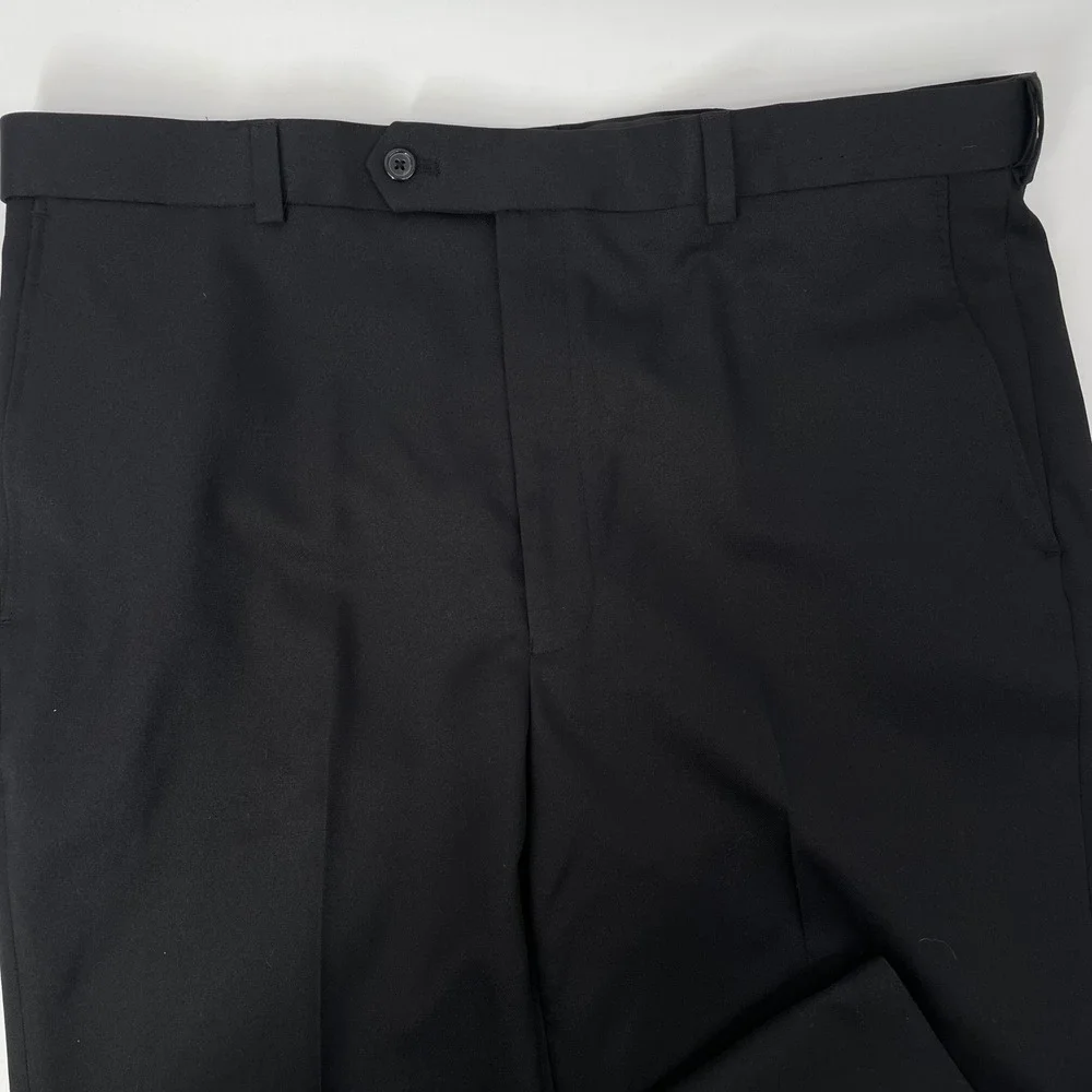 ARCHITECT Men 38x30 Black Classic Fit Wrinkle Free Dress Pants Stretch Extender - Picture 2 of 10
